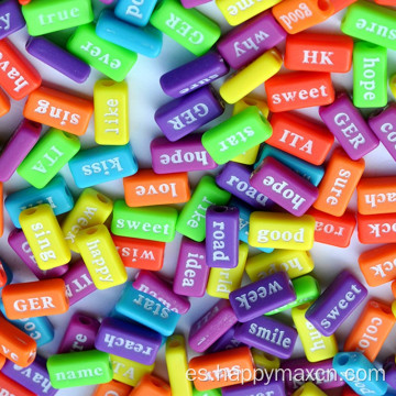 Beads de alfabeto acrílico de Braille de alta calidad por letra